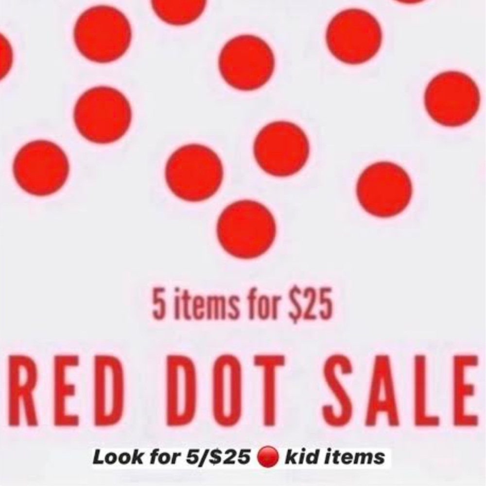 All items marked 5/$25 🔴